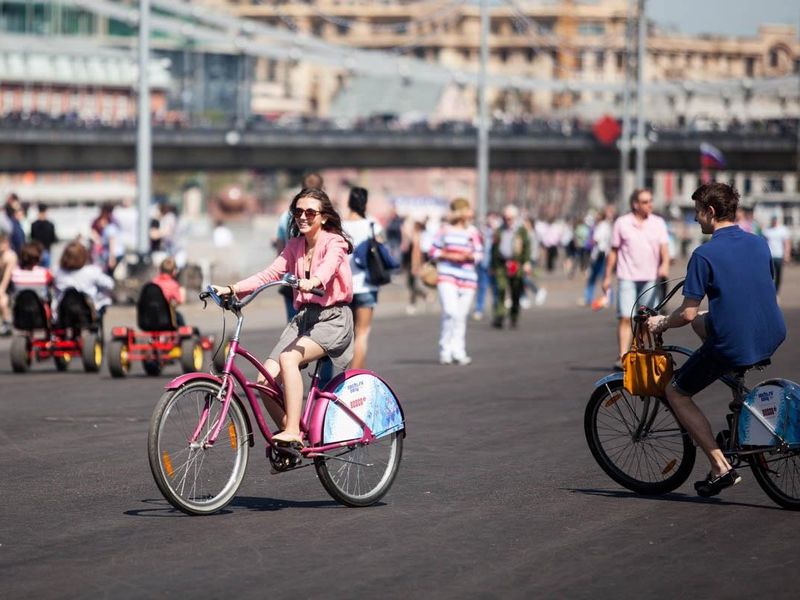 По Москве на велосипеде