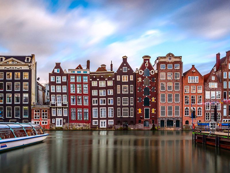 На шлюпке по каналам Амстердама (12/15)