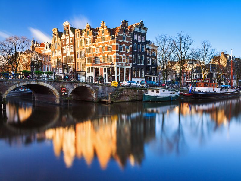 На шлюпке по каналам Амстердама (5/15)