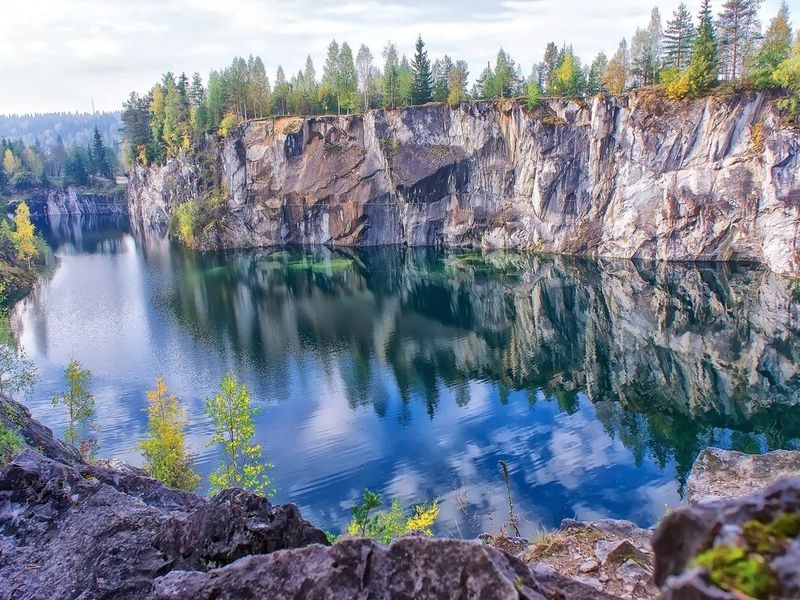 Горный парк Рускеала, Мраморный каньон и водопады Ахинкоски за один день